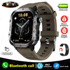 2024 New For Xiaomi Military Smart Watch Men IP68 5ATM Outdoor Sports Fitness Tracker Health Monitor 1.96" BT Call Smartwatch