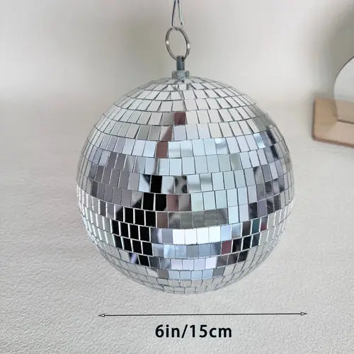 Mirror Disco Ball Decor Hanging Disco Home Decor Rotating Glass Ball AliExpress