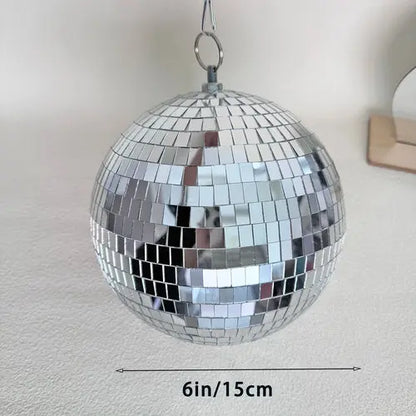 Mirror Disco Ball Decor Hanging Disco Home Decor Rotating Glass Ball AliExpress