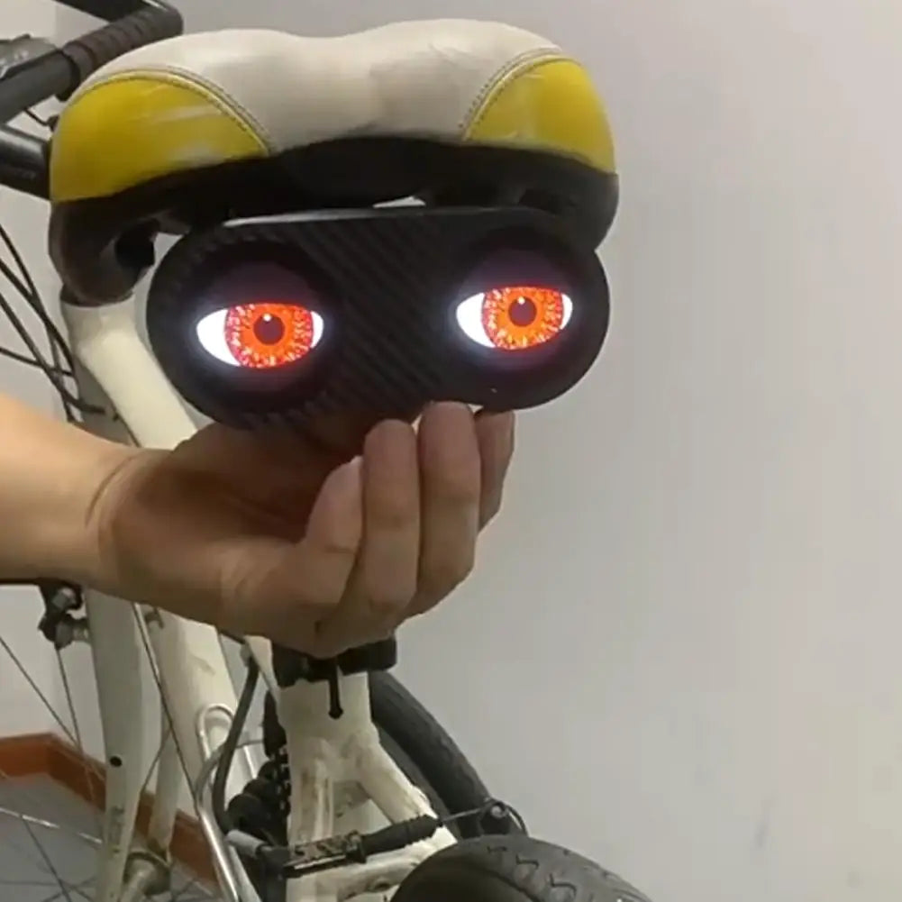 Bicycle Tail Rear Light Motorcycle Devil Eye Rear Light Waterproof USB Cycling Taillight Bike LED Lights Motorbike Accessories