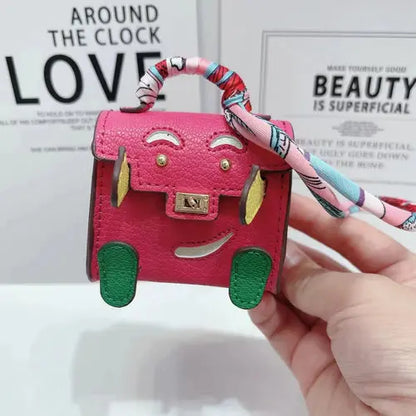 View details for Mini Handmade Bag Keychain Tiny PU Leather Handbag Decoration Pendant