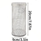 1PC BBQ Cage Rolling Stainless Steel Outdoor Grilling Basket Grill AliExpress
