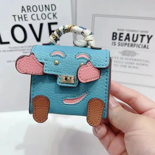 View details for Mini Handmade Bag Keychain Tiny PU Leather Handbag Decoration Pendant