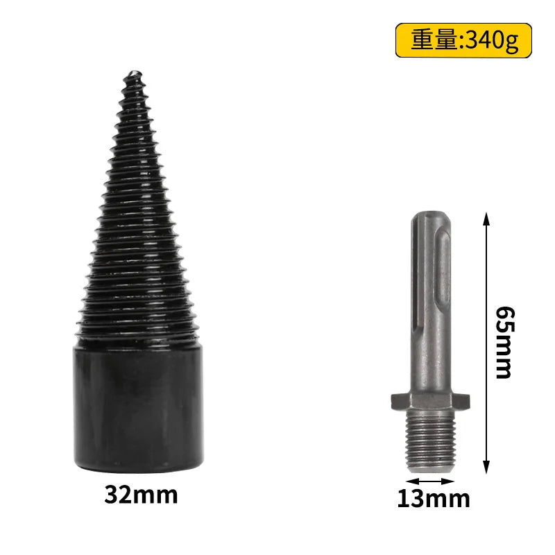 WoodCrack Pro Drill Set – Fast, Easy Firewood Splitting