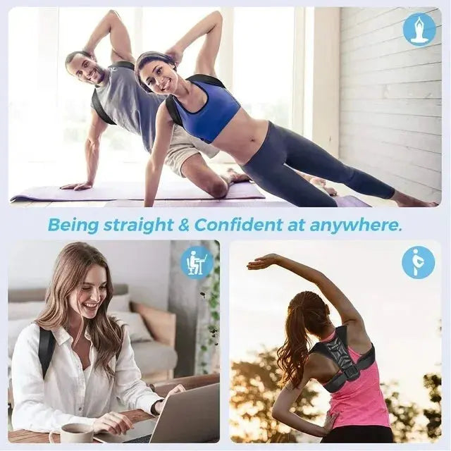 Back Posture Correction Belt Hunchback Corrector Adult Men and Women Sitting Posture Correction Belt Shoulder Straight Back Stone's Store