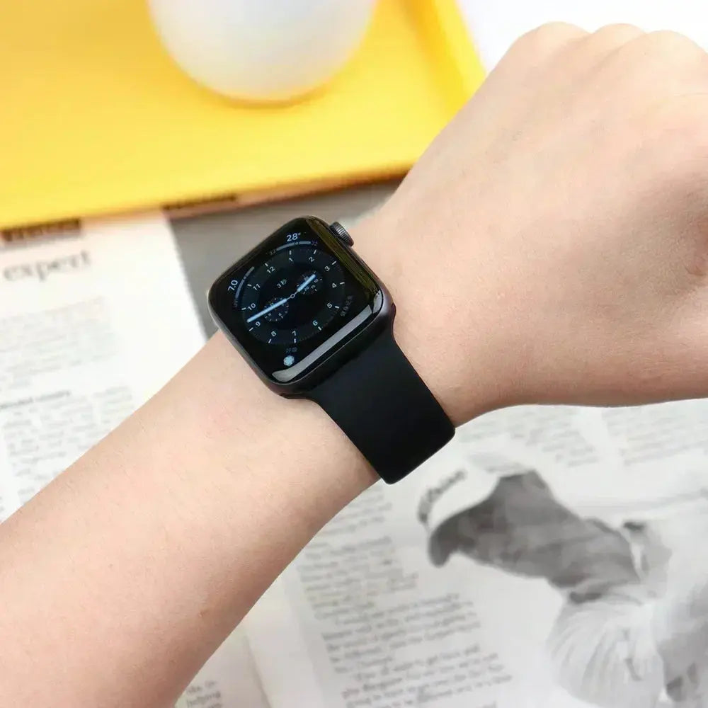 Silicone Strap For Apple Watch band 44mm 45mm 41mm 49mm 40mm 42mm 46mm
