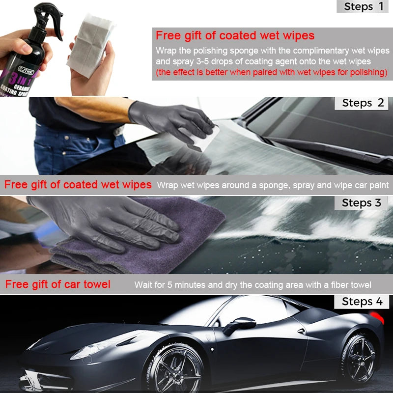 Car Ceramic Nano Coating Liquid Coatin Nano Crystal Hydrophobic Layer Polishing Paint Coating Agent Car Polish Nanos Coatings