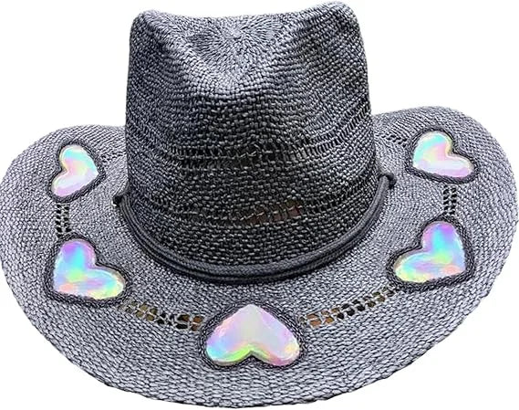 Prism Cowgirl Hat – Rainbow Glow & Sun Protection in One!