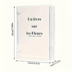 Clear Book Vase Aesthetic Acrylic Vase Unique Flower Vase For Cute Bookshelf Decor Modern Style Vase Room Decor Floral Container