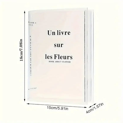 Jarrón transparente para libros, jarrón acrílico estético, jarrón único para flores, para una bonita decoración de estantería, jarrón de estilo moderno, decoración de habitación, recipiente floral