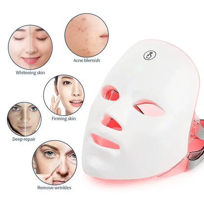 Sam Bam 7-Color LED Photon Facial Mask – Ultimate Skin Rejuvenation foreverlily Store
