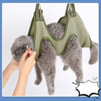 Cat Grooming Restraint Bag with Hammock Yellow Pandora