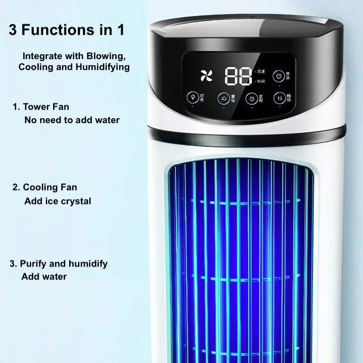 Mini Portable Water Air Cooling Fan Yellow Pandora