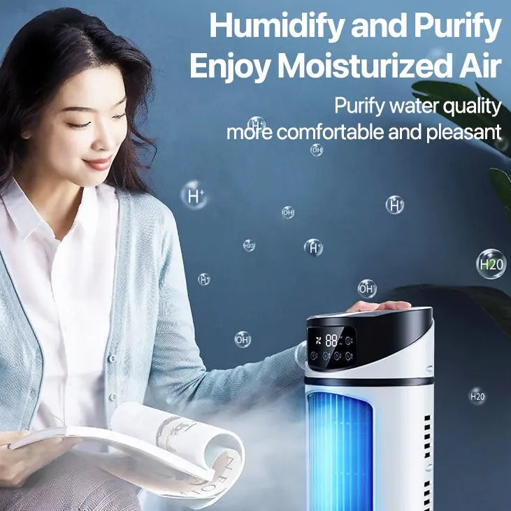 Mini Portable Water Air Cooling Fan Yellow Pandora