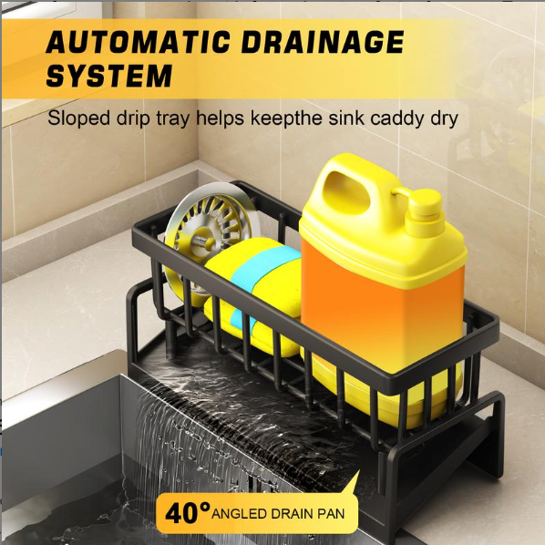 All-in-One Kitchen Sink Organizer for Cleaning Essentials