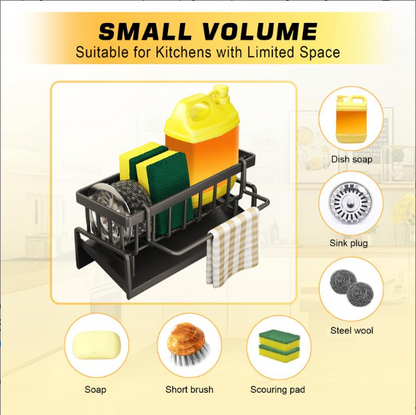 All-in-One Kitchen Sink Organizer for Cleaning Essentials