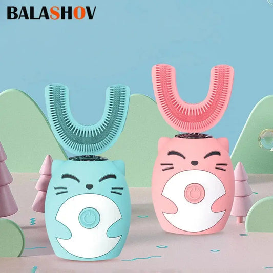 Electric U-shaped Toothbrush Children Sonic Toothbrush 360 Degrees Smart Dental Tooth Brush Teeth Whitening for Waterproof Kids BALASHOV Exquisite Life Store
