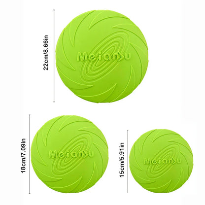 Durable Silicone Flying Disc for Dogs - Interactive Outdoor Fun!