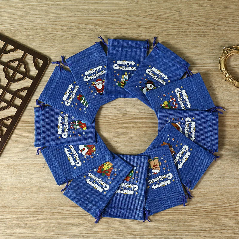 MerryPouch™: Bolsas festivas con cordón para regalos rápidos y con estilo 🎄