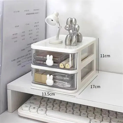 Transparent Desk Organizer Drawer Cute Plastic Clear Organizing Boxes