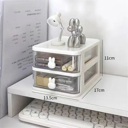 Transparent Desk Organizer Drawer Cute Plastic Clear Organizing Boxes