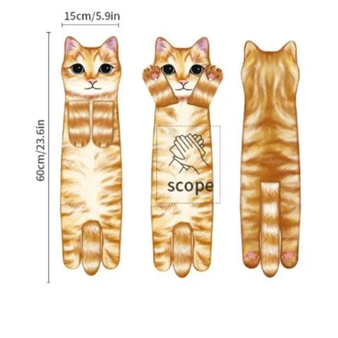 CatCling™ Funny Hanging Hand Towel 🐱😂