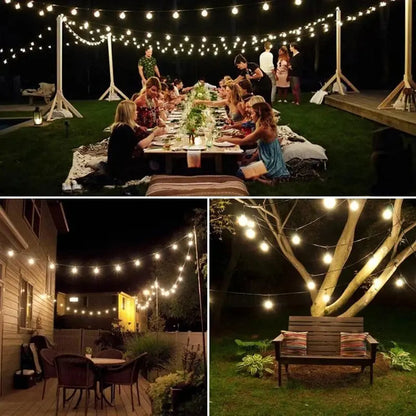 Solar Crystal Globe LED String Lights 60 LED 8 Lighting Modes IP65