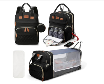 3-in-1 Diaper Bag & Baby Bed YOURSChoice Store