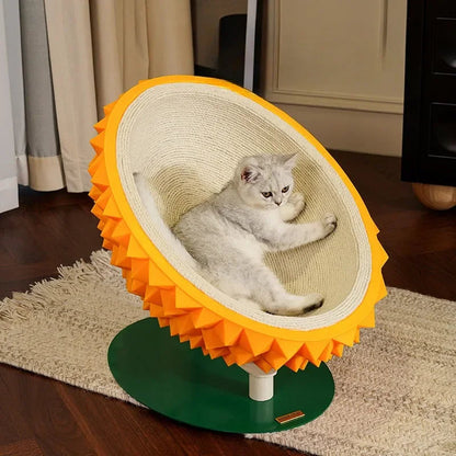 Scratch & Snooze Durian: Stylish Cat Nest with Sisal Fun Bello Pet House Store