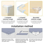 Baby Safety Silicone Table Corner Protector Transparent Edge Guards Stone's Store