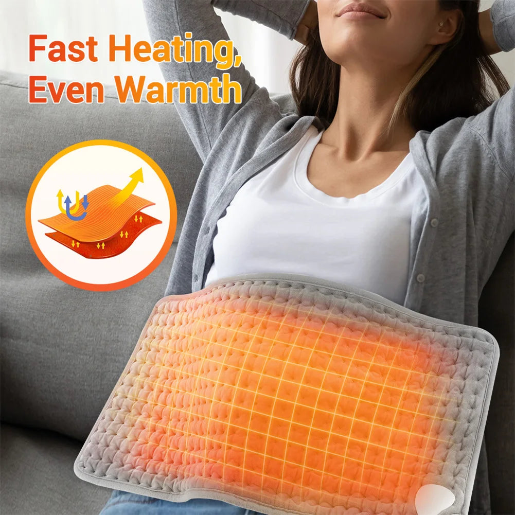 Winter Heater Mat with 4 Timer Waist Back Warmer Blanket Auto Shut Off
