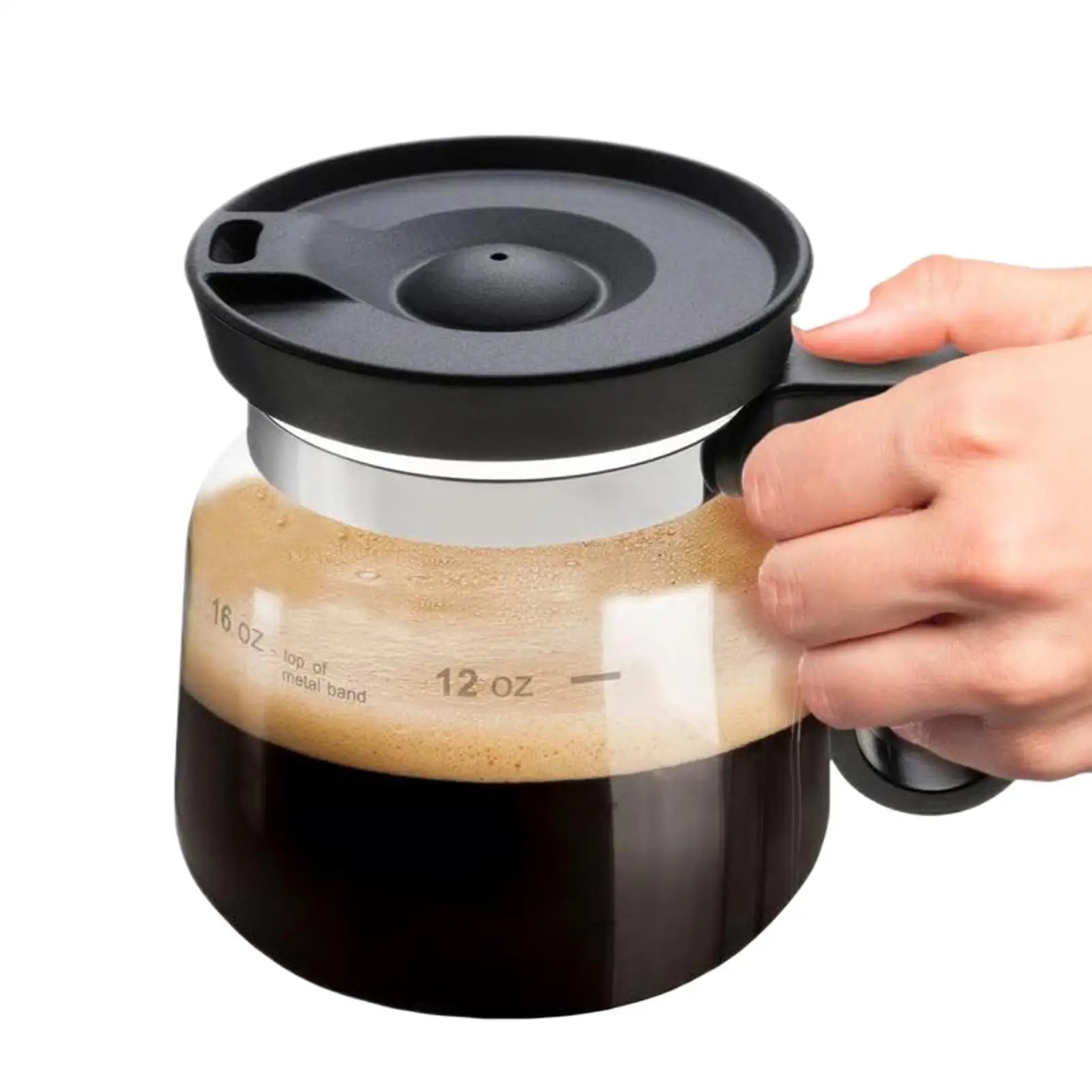 CaféGlass™ – 16oz Coffee Pot Style Mug