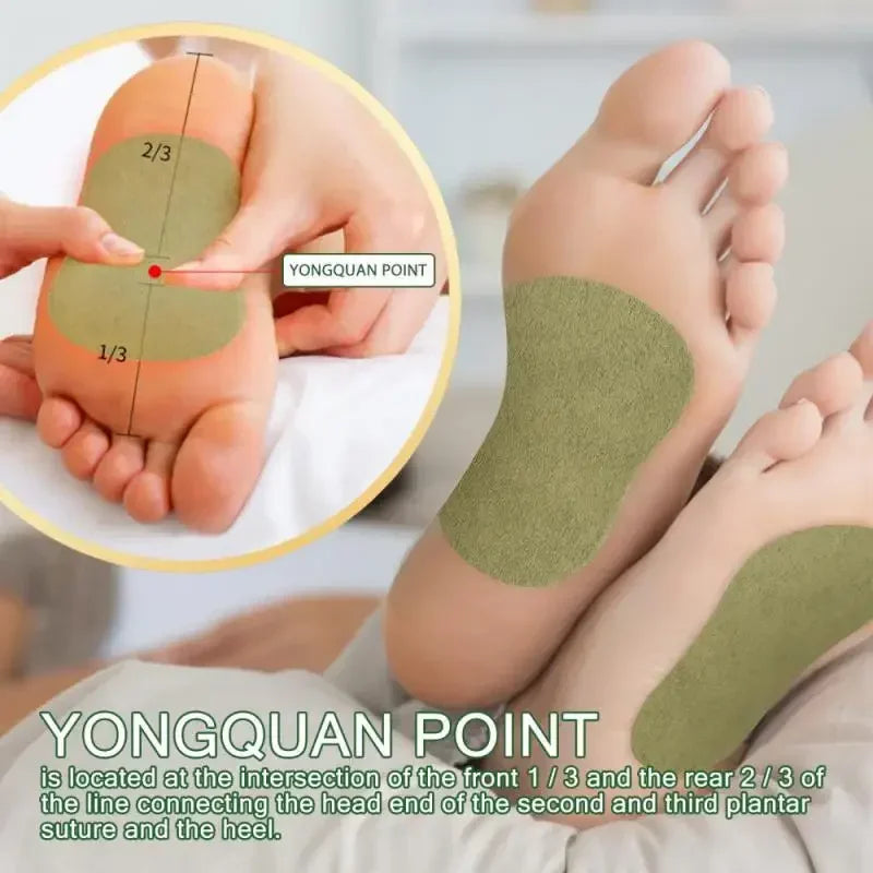 12Pcs/1 Pack Natural Wormwood Artemisia Argyi Detox Foot Care Patche Pad Weight Loss Relieve Stress Relaxation Deep Cleansing