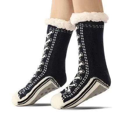 Thickened Winter Woven Thermal Cashmere Socks Floor Socks Women's
