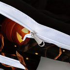 3D Halloween Print Duvet Cover Set Vines Surround The Pumpkin Lantern Patterned Bedding Set(size 135x200 Only 1 Pillowcase)
