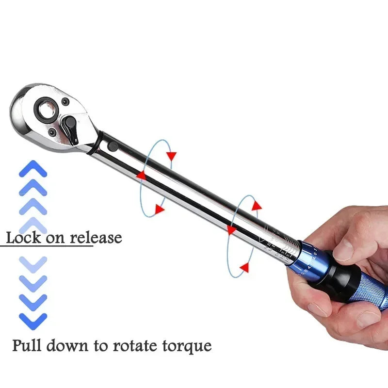 5-60N.m Torque Wrench 3/8 Inch Square Drive Torques Key ±3% High Precision Torque Wrench Professional Bicycle Automotive Tool Stone's Store