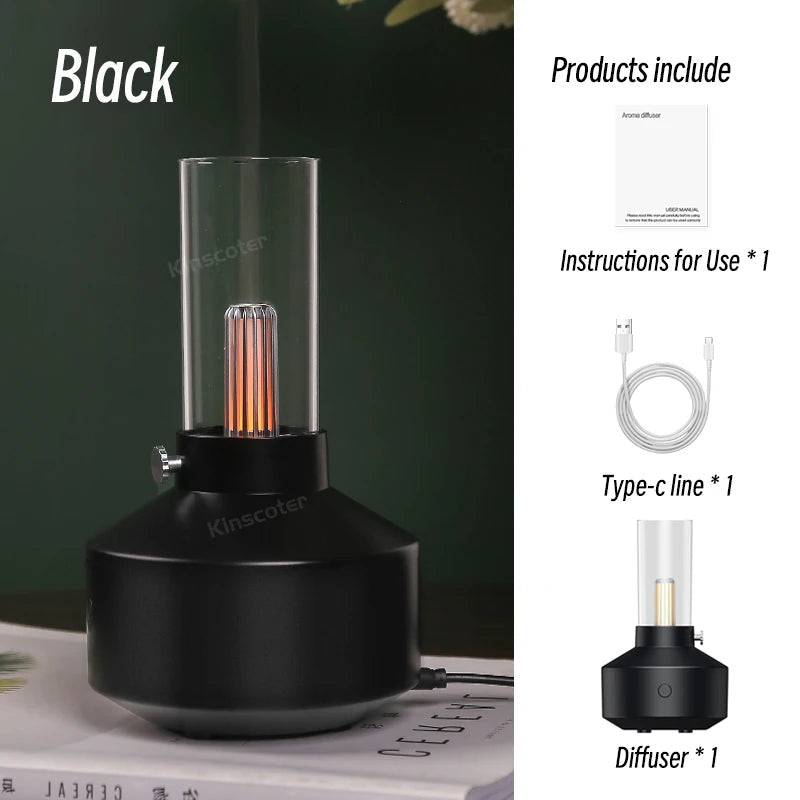 KINSCOTER Portable Mini Aroma Diffuser USB Air Humidifier Essential Oil Night Light Cold Mist Maker Sprayer for Home Gift HUMI Store