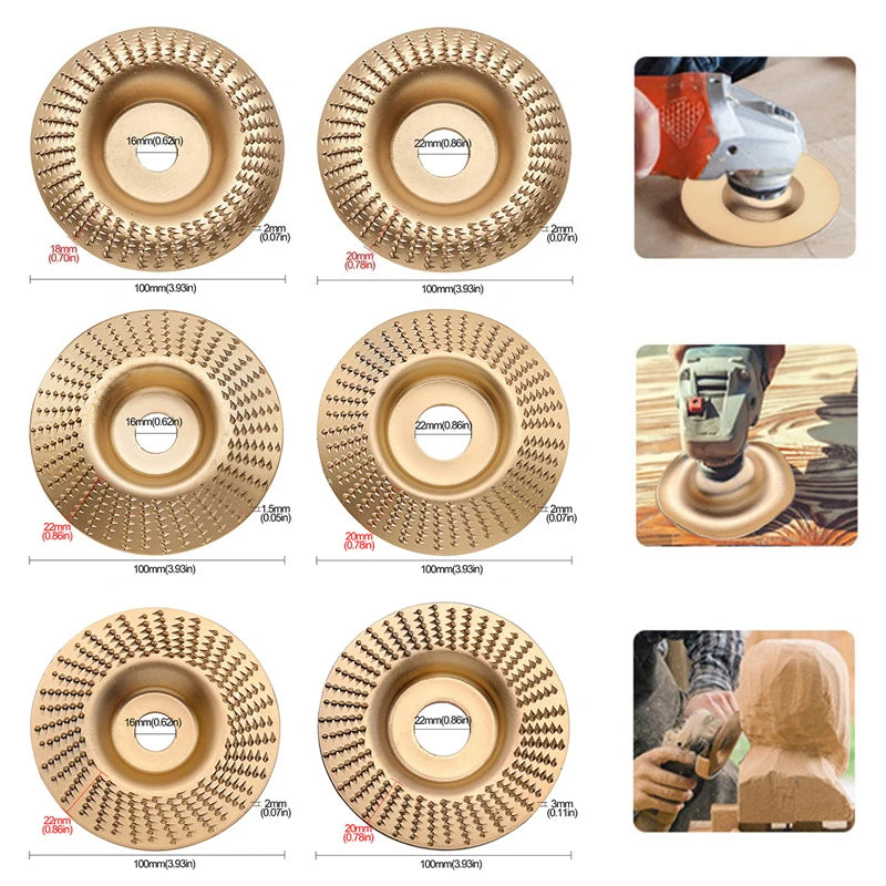 CarveMaster Disc Set for Fast Wood Shaping and Precision