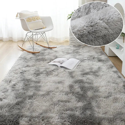 RainbowCloud Plush Rug – Soft, Fluffy & Vibrant! Happier so luckly Store