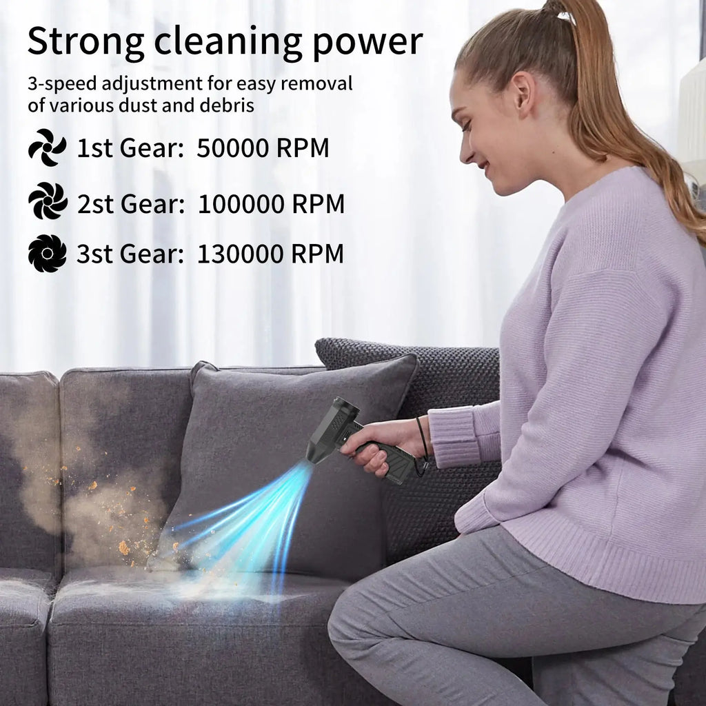 Potente ventilador turbo jet soplador de aire 130000RPM 52M/S portátil Tipo-C
