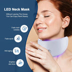 7 Colors LED Facial Mask with Neck Red Light Therapy Mask – Skin Tightening, Lifting & Anti-Aging foreverlily Official Store