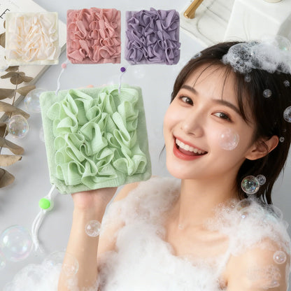 FoamGlow™ 2-in-1 Bath Sponge 🛁 — Deep Clean & Rich Lather