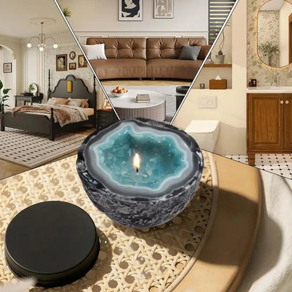 Candle Bowl Round Bowl Shape Cement Candle Cup Vessel Mold Resin Decorative Balcony Patio Crafts Desktop Ornaments Retro Shop1103474415 Store