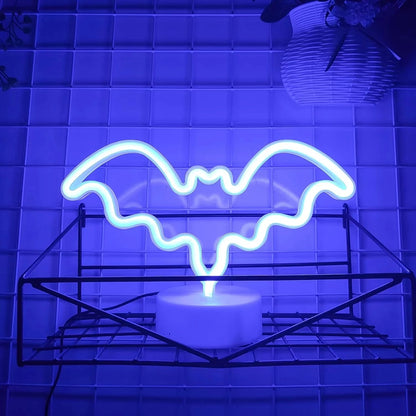 Halloween Led Neon Sign, Party Wall Art Decoration, Horror Atmosphere, Signature Neon Pendant, Room Night Light, USB or Battery Powered (Battery Not Included)