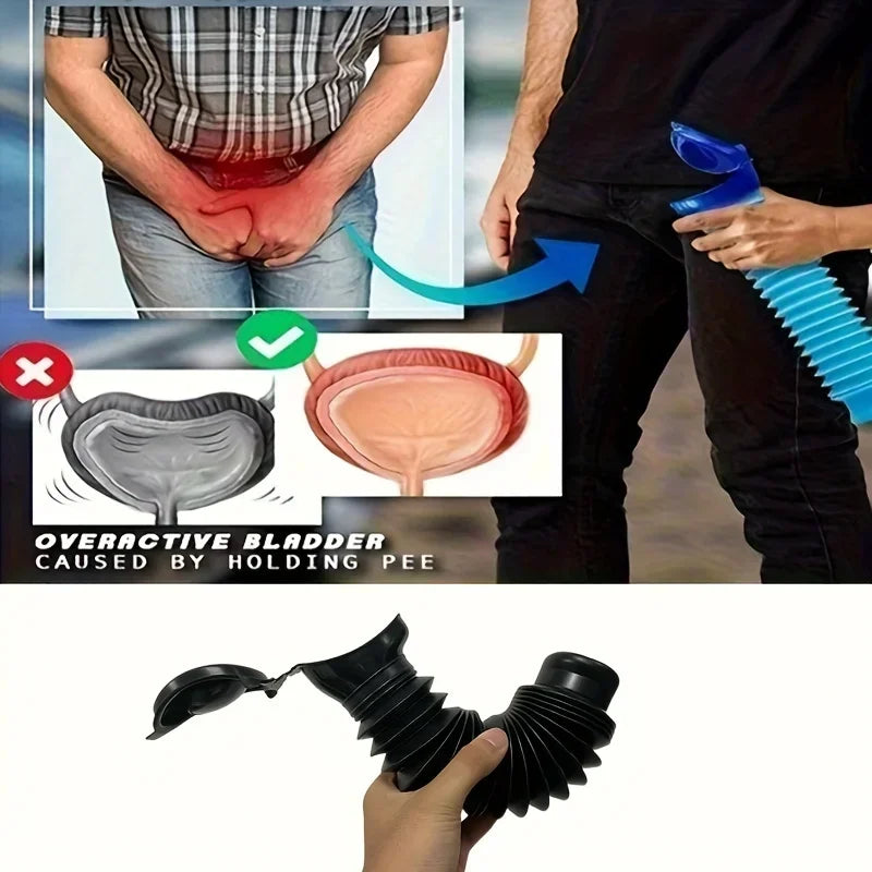 2pcs Portable & Reusable Travel Urinal for Men and Women - Ideal for Camping, Long-Distance Driving & Vehicle Use