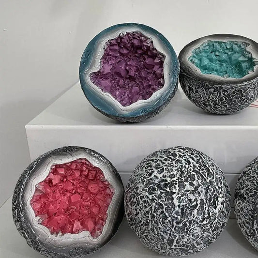 Candle Bowl Round Bowl Shape Cement Candle Cup Vessel Mold Resin Decorative Balcony Patio Crafts Desktop Ornaments Retro Shop1103474415 Store