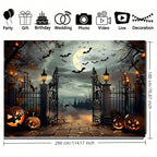 1pc country old house banner, suitable for Halloween parties, indoor and outdoor decoration, theme parties, anniversaries.