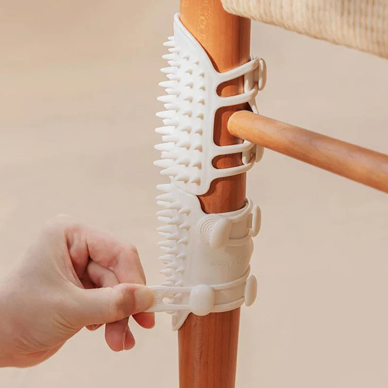 Pet Cat Hair Removal Massage Comb: Self-Cleaning Wall Corner Cat Scratcher Brush for Grooming HOMEPRO GLOBAL Store