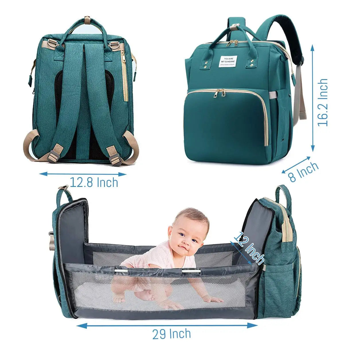 3-in-1 Diaper Bag & Baby Bed YOURSChoice Store