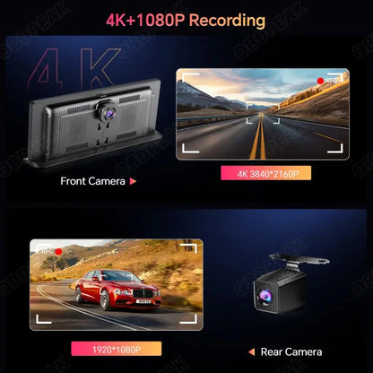View details for K2 Pro 11.3" Car DVR 4K Camera Wireless Carplay Android auto Ai Screen